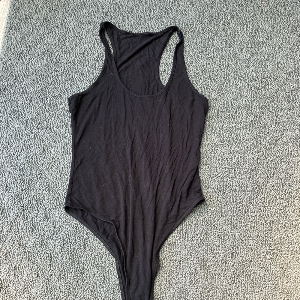 Black tank bodysuit